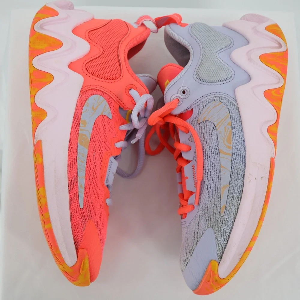 Nike Giannis Immortality 2 GS Basketball Sneakers Coral Violet Youth 4.5Y